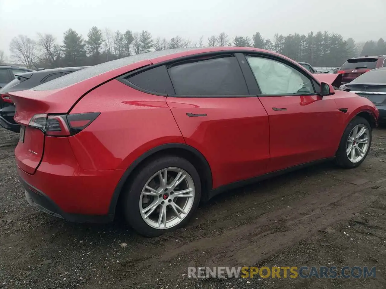 3 fotografías del automóvil dañado 7SAYGDEE6PF756375 TESLA MODEL Y 2023