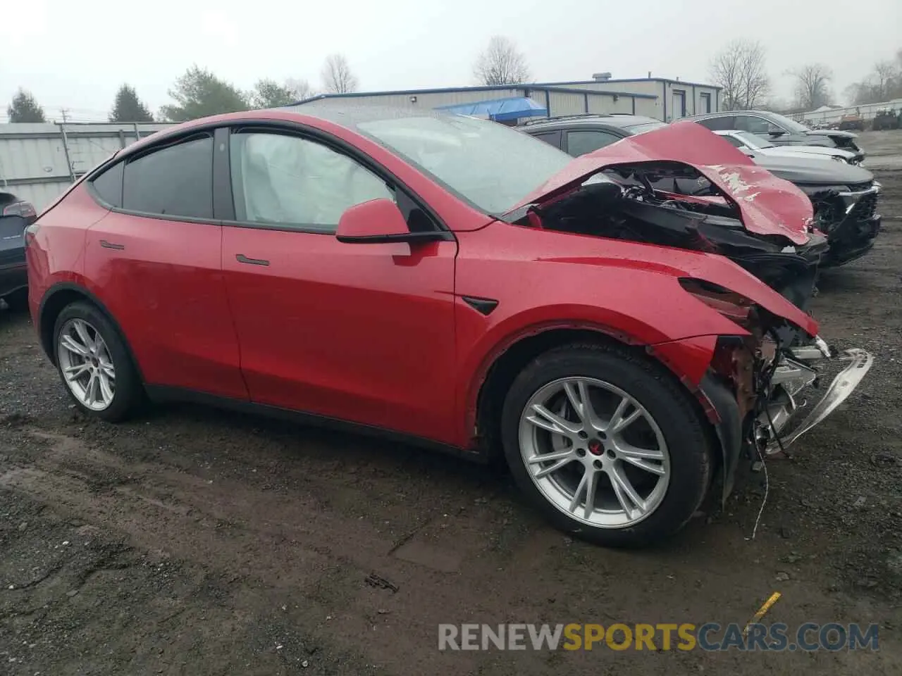 4 fotografías del automóvil dañado 7SAYGDEE6PF756375 TESLA MODEL Y 2023