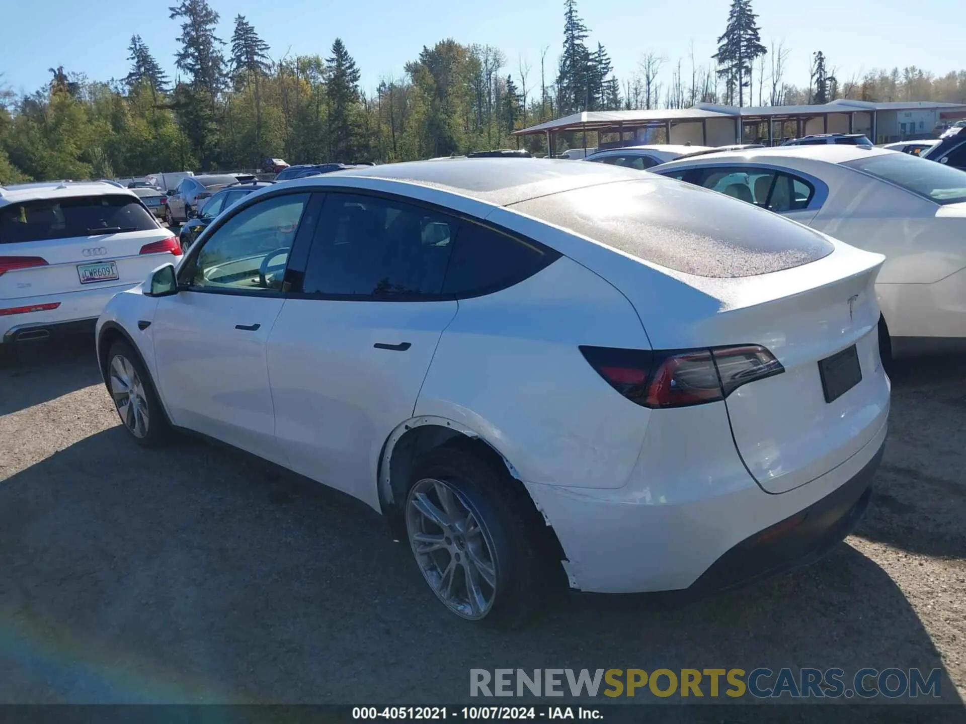 3 fotografías del automóvil dañado 7SAYGDEE6PF807244 TESLA MODEL Y 2023