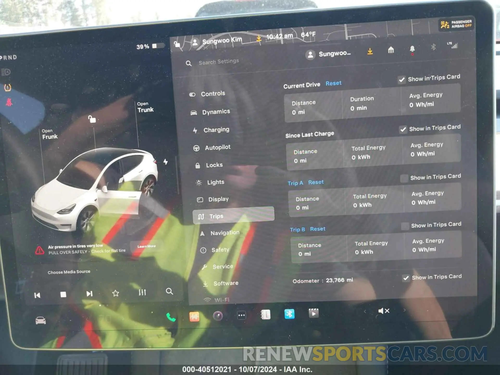 7 fotografías del automóvil dañado 7SAYGDEE6PF807244 TESLA MODEL Y 2023