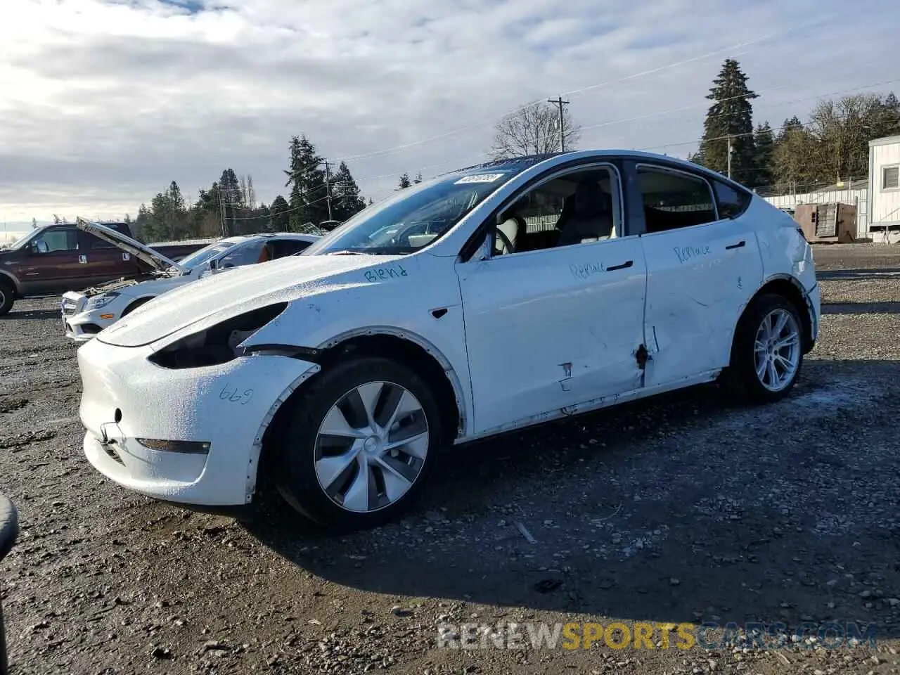 1 fotografías del automóvil dañado 7SAYGDEE6PF810726 TESLA MODEL Y 2023