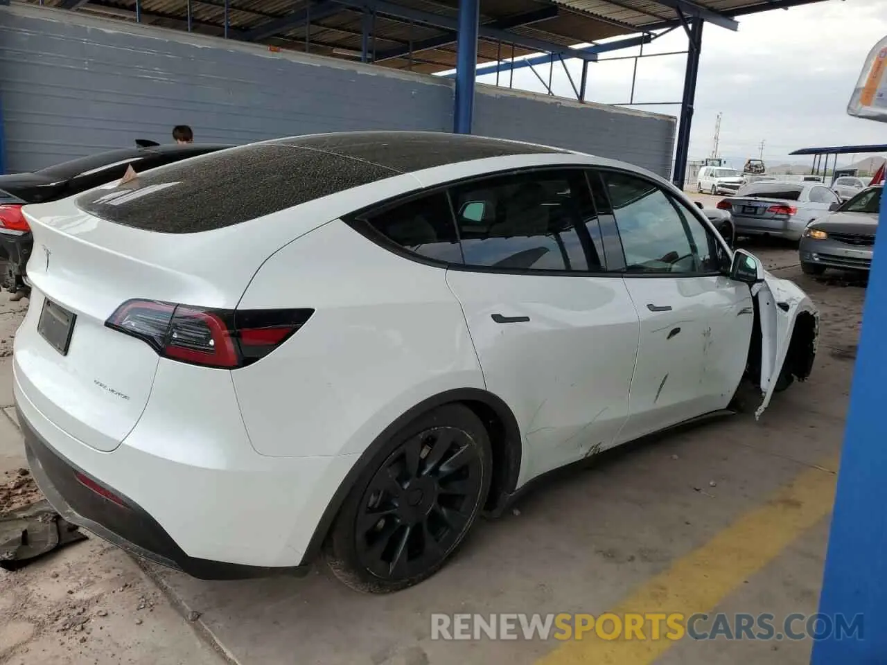 3 fotografías del automóvil dañado 7SAYGDEE6PF858274 TESLA MODEL Y 2023