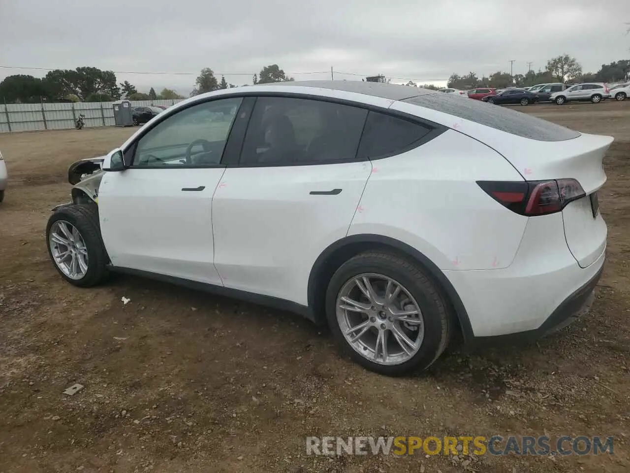 2 fotografías del automóvil dañado 7SAYGDEE6PF873289 TESLA MODEL Y 2023