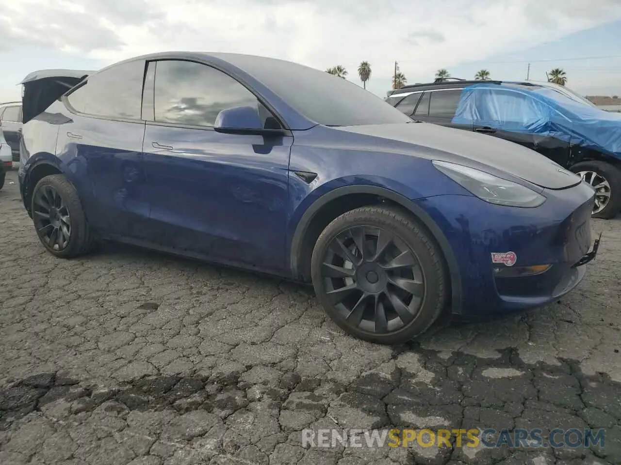 4 fotografías del automóvil dañado 7SAYGDEE6PF875303 TESLA MODEL Y 2023
