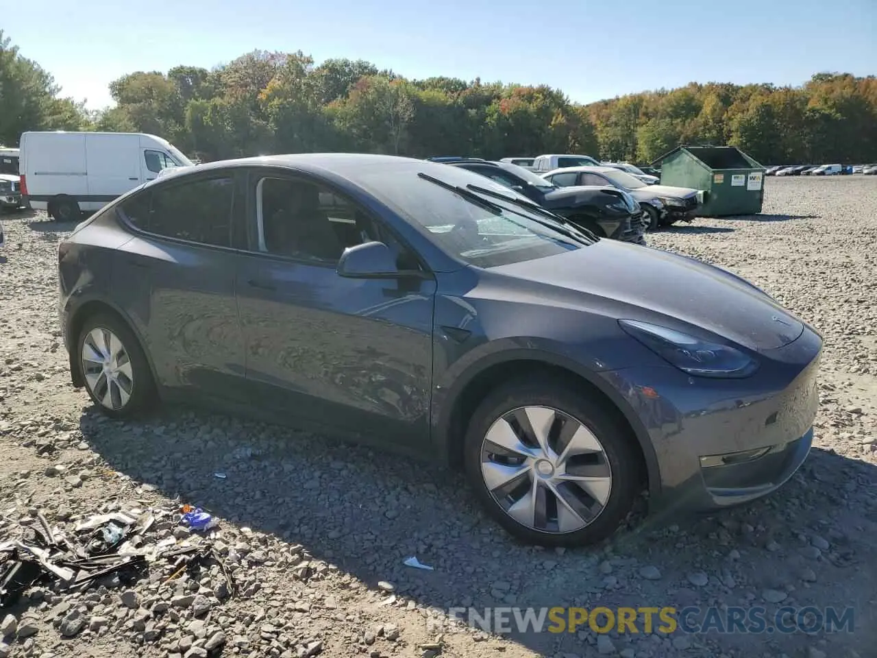4 fotografías del automóvil dañado 7SAYGDEE6PF896023 TESLA MODEL Y 2023