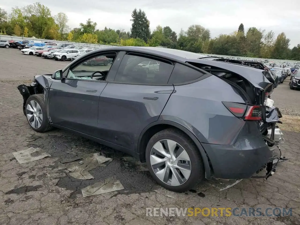 2 fotografías del automóvil dañado 7SAYGDEE6PF904993 TESLA MODEL Y 2023