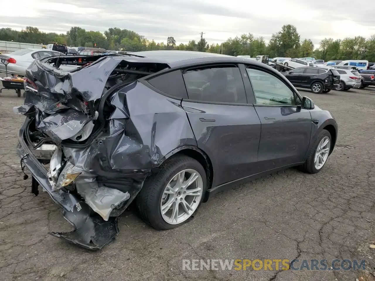3 fotografías del automóvil dañado 7SAYGDEE6PF904993 TESLA MODEL Y 2023