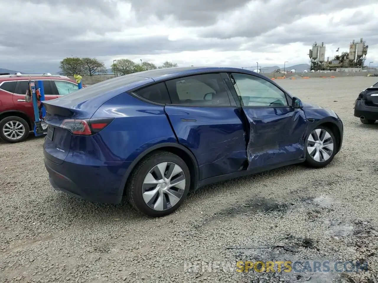 3 fotografías del automóvil dañado 7SAYGDEE7PA028531 TESLA MODEL Y 2023