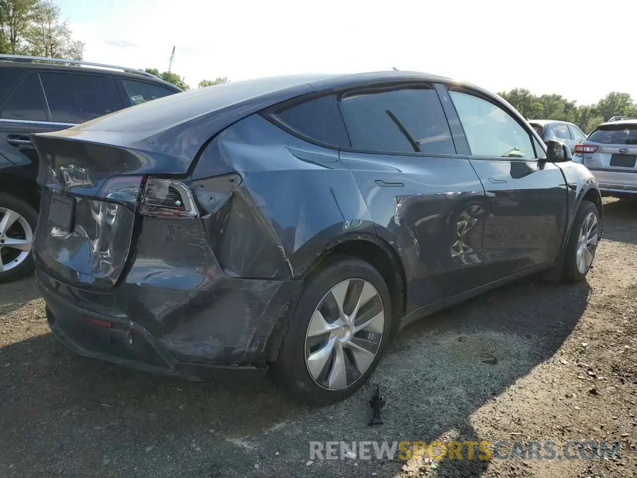 3 fotografías del automóvil dañado 7SAYGDEE7PA037276 TESLA MODEL Y 2023