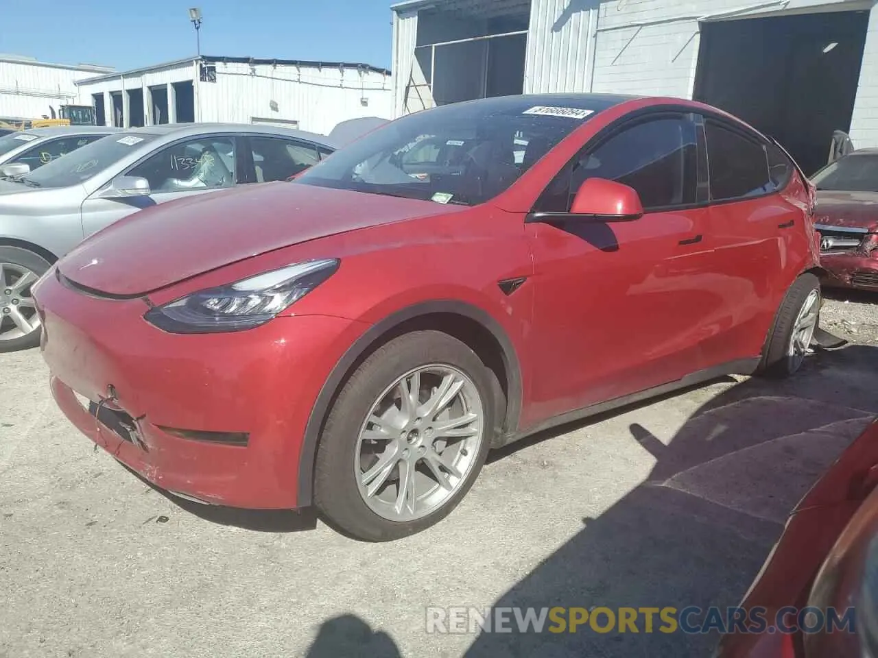 1 fotografías del automóvil dañado 7SAYGDEE7PA044518 TESLA MODEL Y 2023
