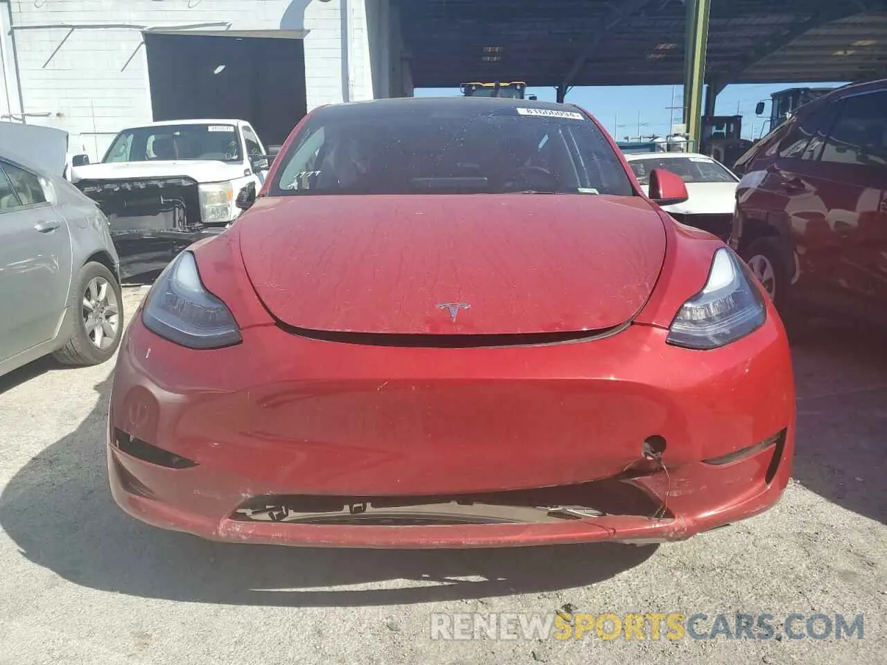 5 fotografías del automóvil dañado 7SAYGDEE7PA044518 TESLA MODEL Y 2023