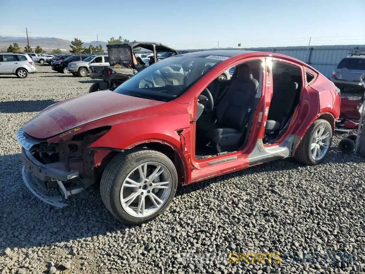 1 fotografías del automóvil dañado 7SAYGDEE7PA044888 TESLA MODEL Y 2023