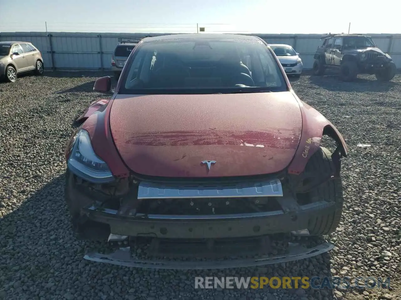5 fotografías del automóvil dañado 7SAYGDEE7PA044888 TESLA MODEL Y 2023