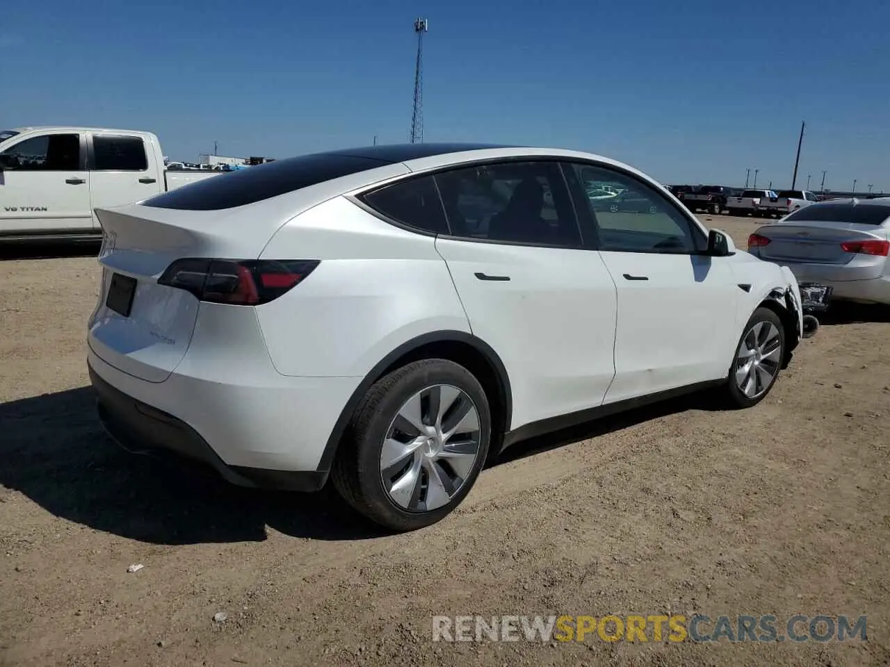 3 fotografías del automóvil dañado 7SAYGDEE7PA076336 TESLA MODEL Y 2023