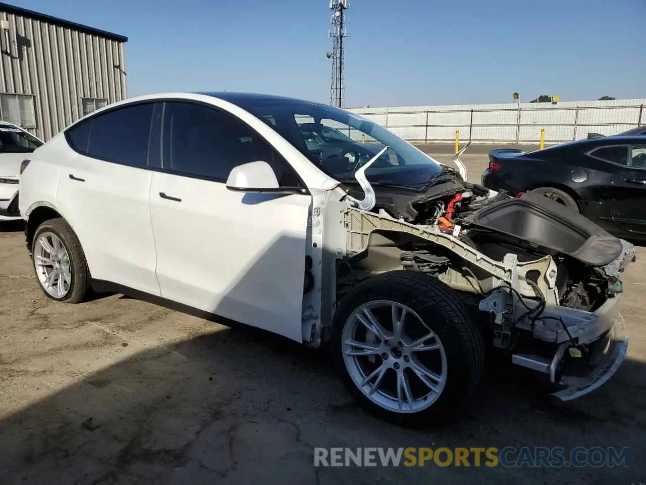 4 fotografías del automóvil dañado 7SAYGDEE7PA082539 TESLA MODEL Y 2023