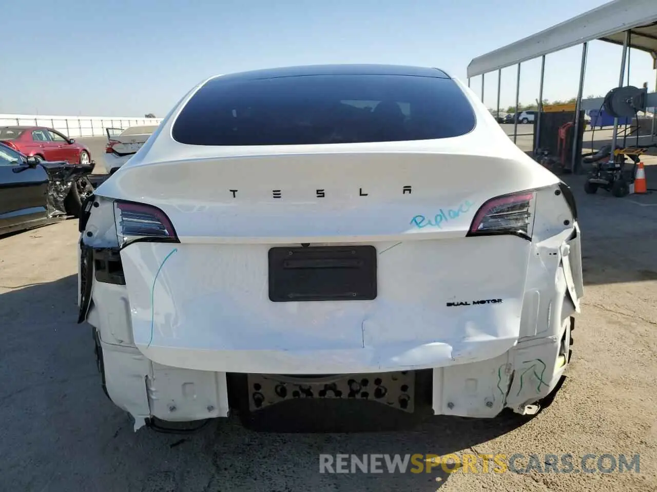 6 fotografías del automóvil dañado 7SAYGDEE7PA082539 TESLA MODEL Y 2023
