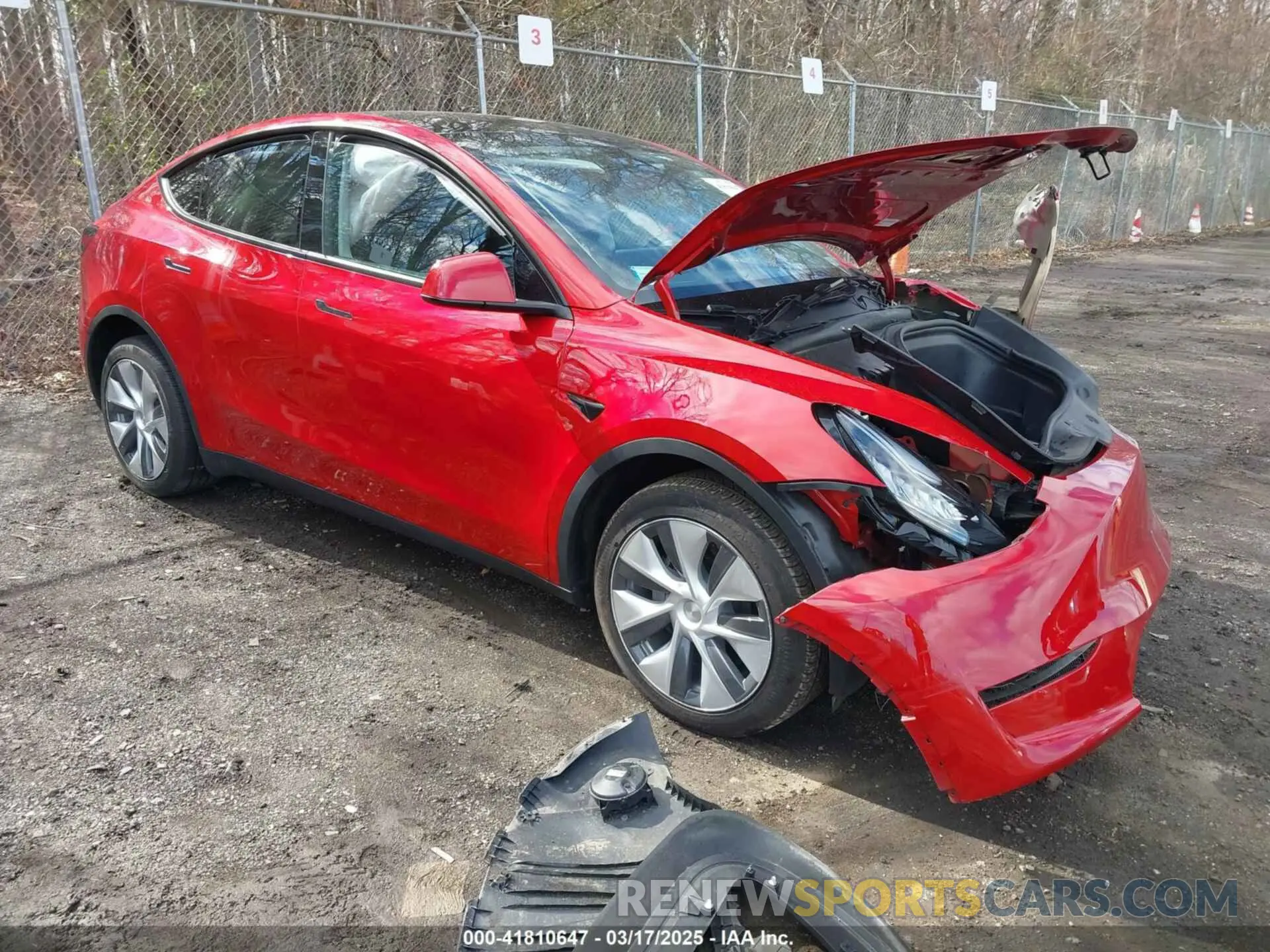 1 fotografías del automóvil dañado 7SAYGDEE7PA101994 TESLA MODEL Y 2023