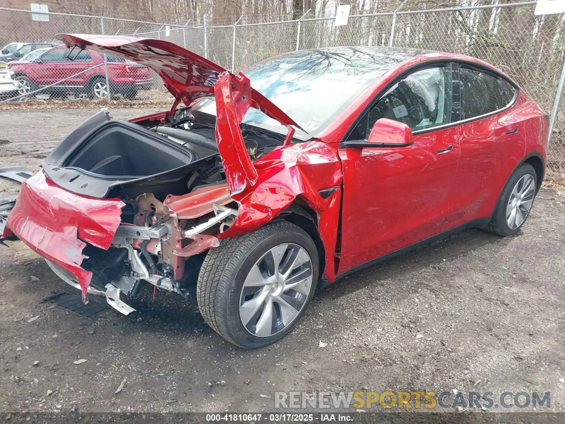 2 fotografías del automóvil dañado 7SAYGDEE7PA101994 TESLA MODEL Y 2023