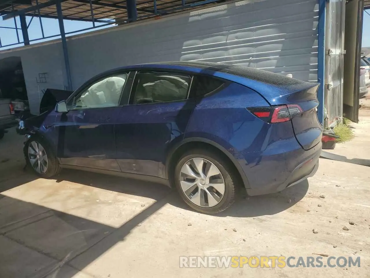 2 fotografías del automóvil dañado 7SAYGDEE7PA112865 TESLA MODEL Y 2023