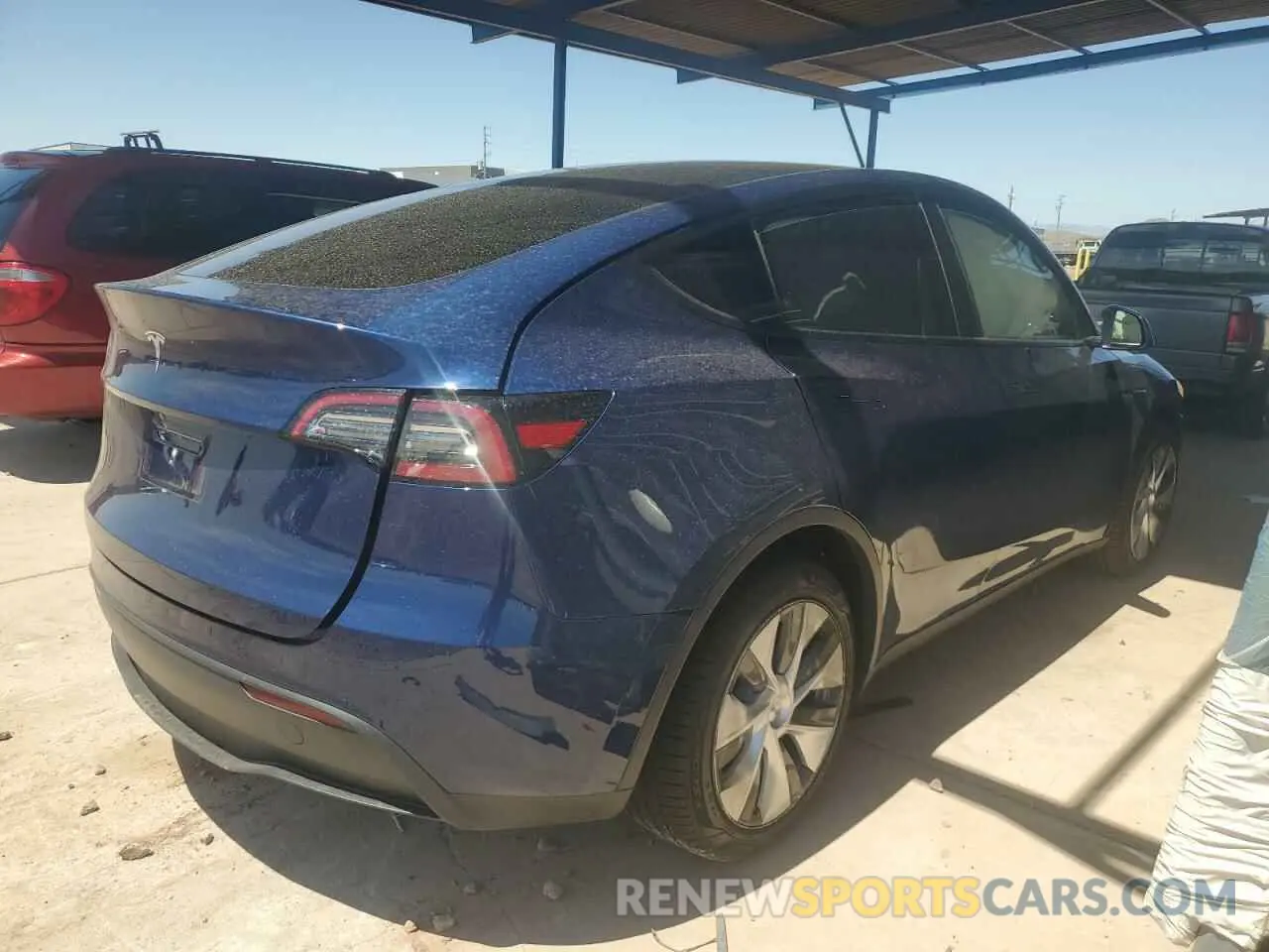 3 fotografías del automóvil dañado 7SAYGDEE7PA112865 TESLA MODEL Y 2023