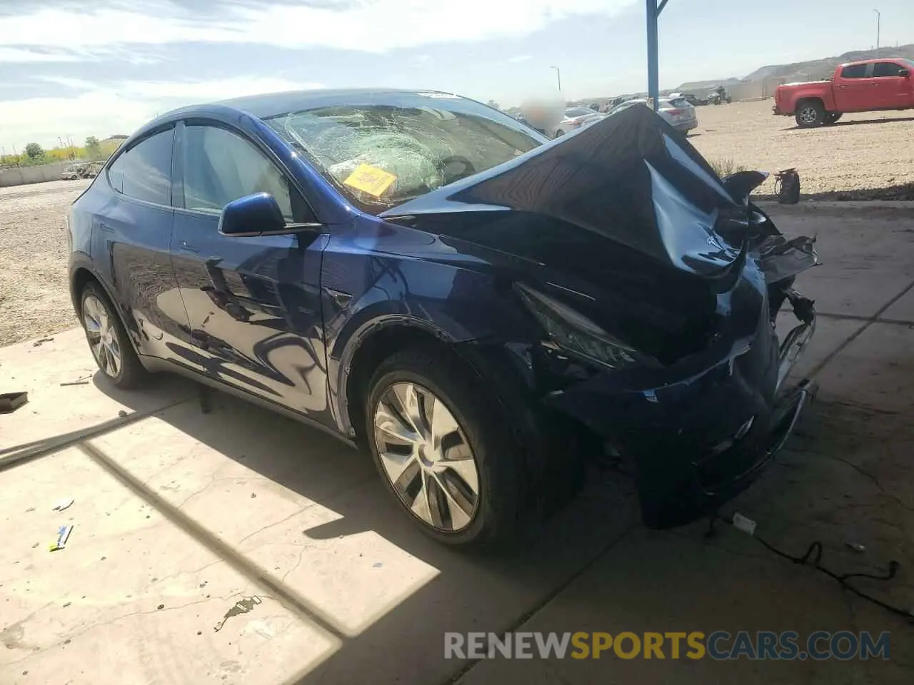 4 fotografías del automóvil dañado 7SAYGDEE7PA112865 TESLA MODEL Y 2023