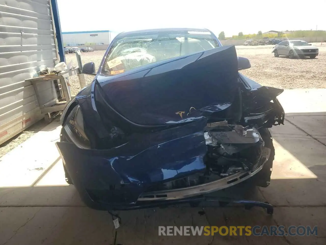5 fotografías del automóvil dañado 7SAYGDEE7PA112865 TESLA MODEL Y 2023