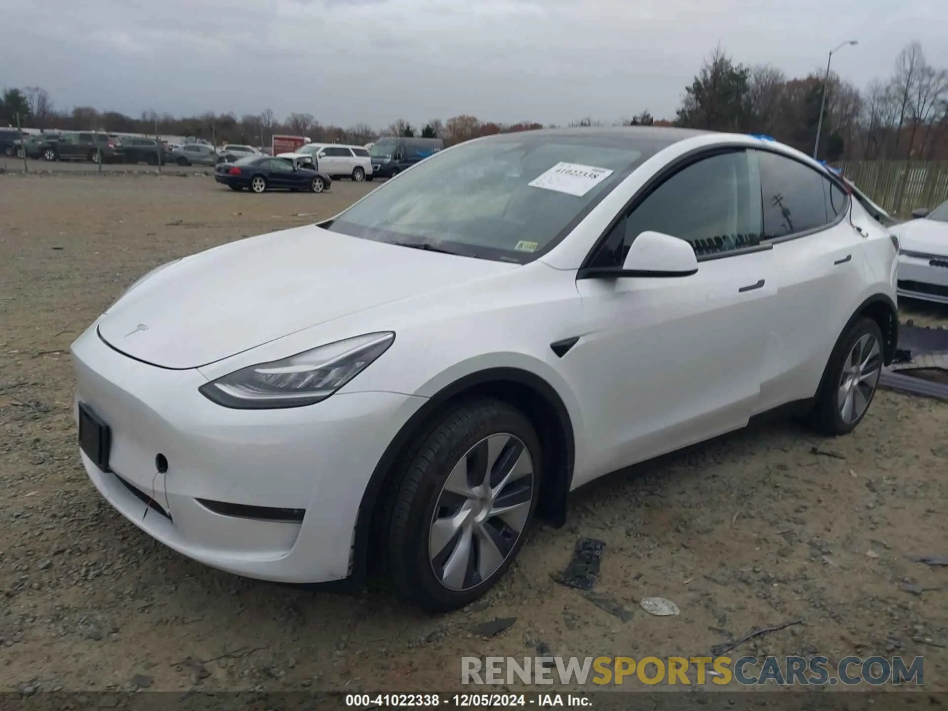 2 fotografías del automóvil dañado 7SAYGDEE7PA121615 TESLA MODEL Y 2023