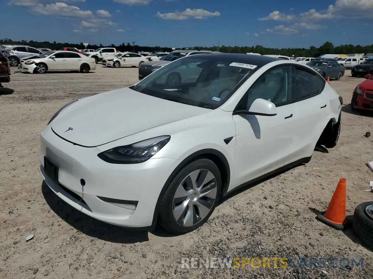 1 fotografías del automóvil dañado 7SAYGDEE7PA148264 TESLA MODEL Y 2023
