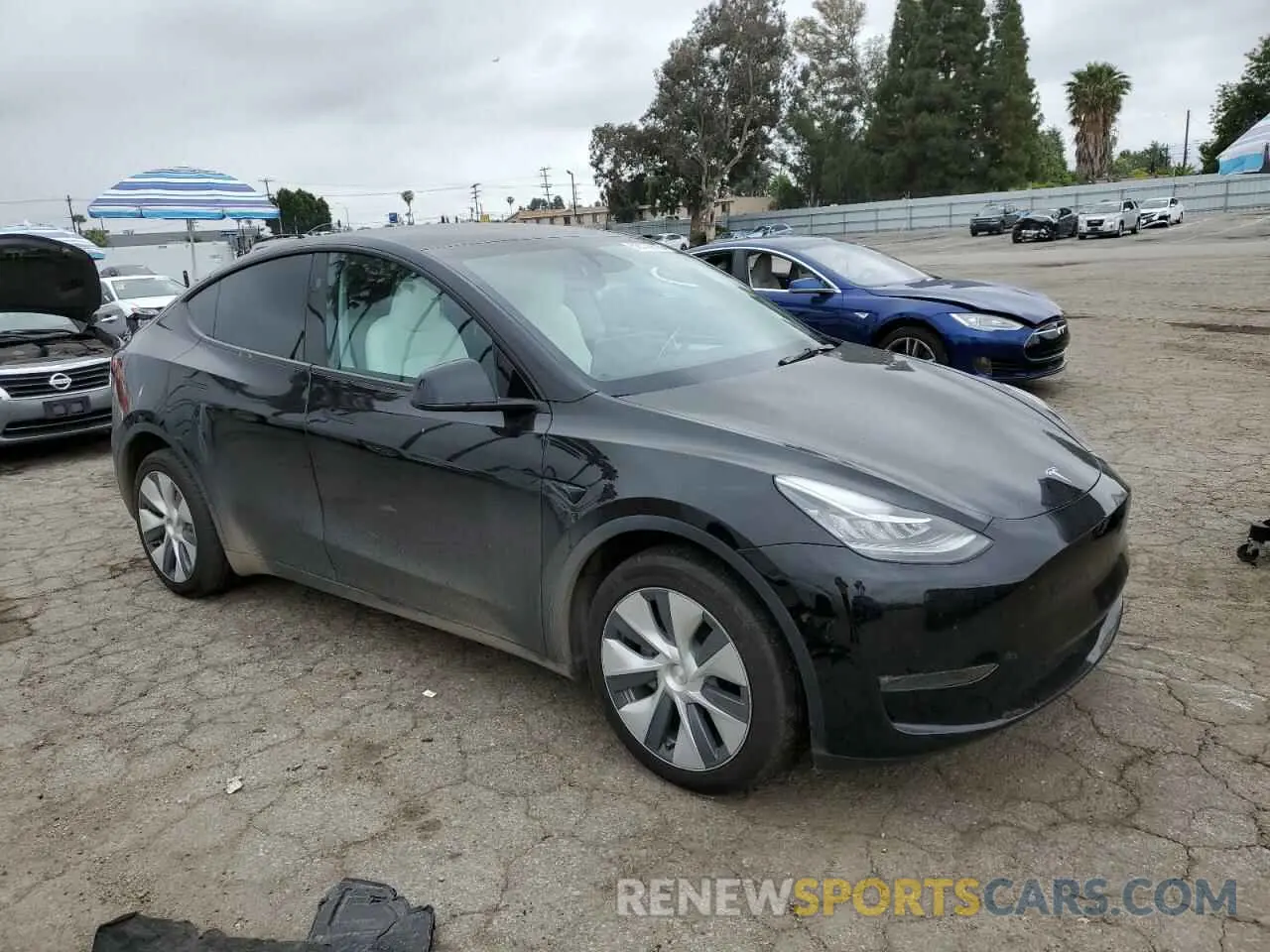4 fotografías del automóvil dañado 7SAYGDEE7PA155411 TESLA MODEL Y 2023