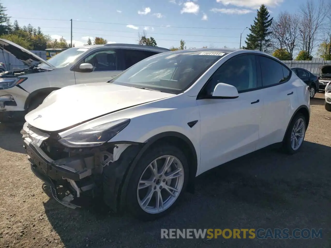 1 fotografías del automóvil dañado 7SAYGDEE7PF597317 TESLA MODEL Y 2023