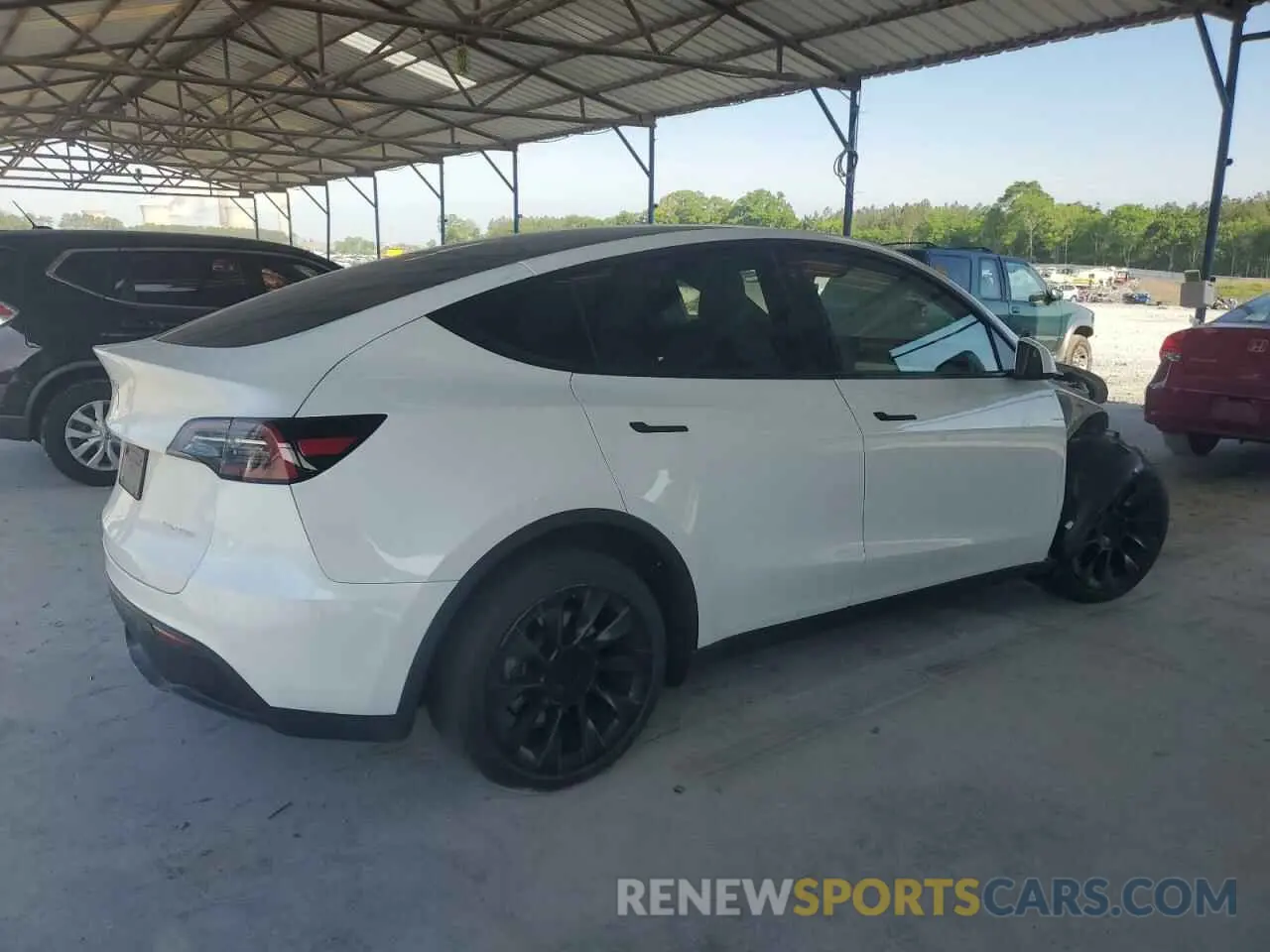 3 fotografías del automóvil dañado 7SAYGDEE7PF614925 TESLA MODEL Y 2023