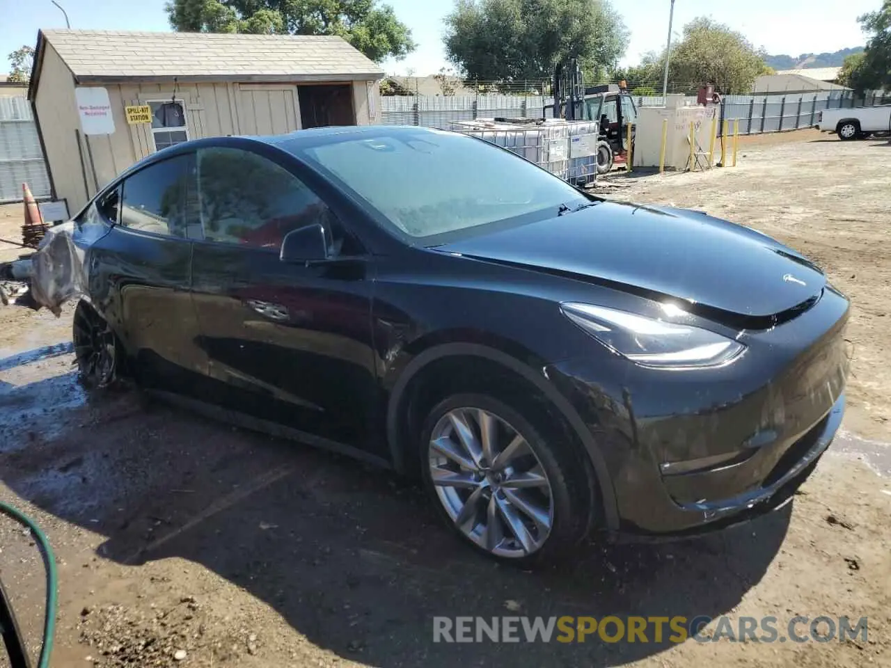 4 fotografías del automóvil dañado 7SAYGDEE7PF627643 TESLA MODEL Y 2023