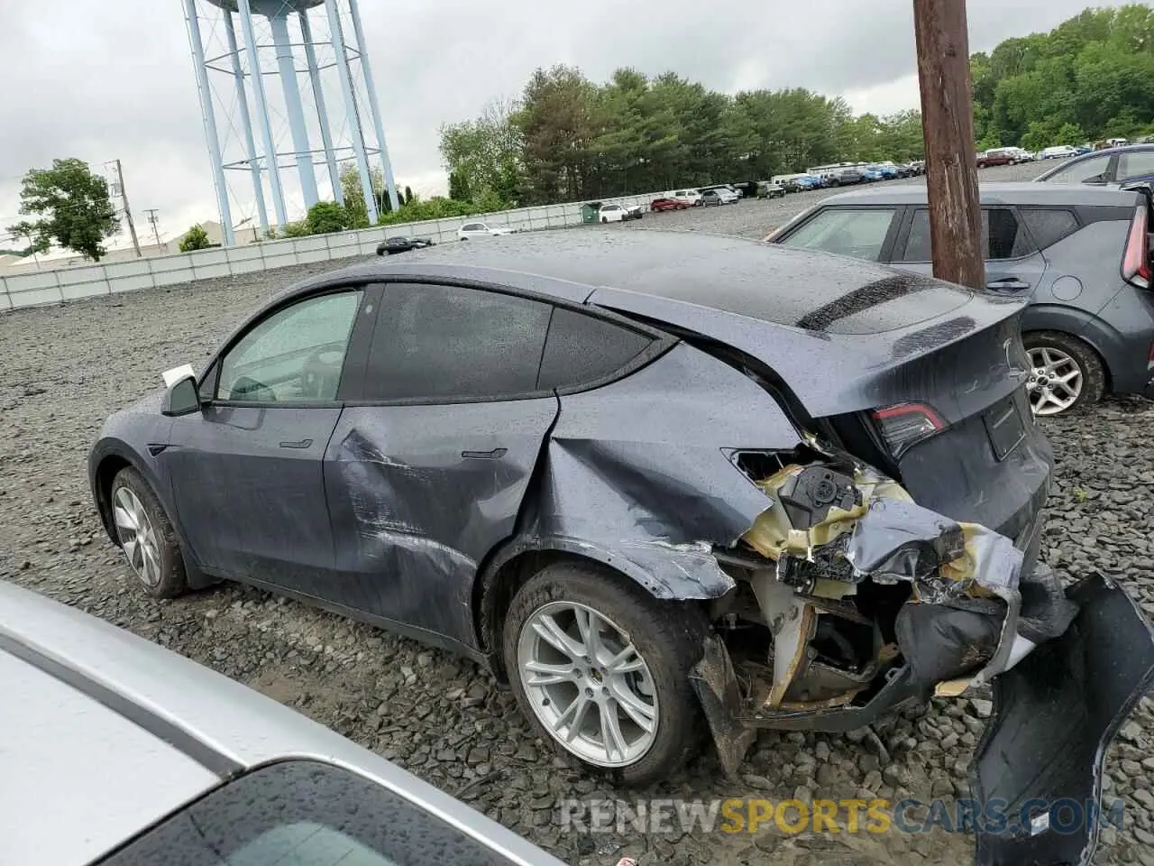 2 fotografías del automóvil dañado 7SAYGDEE7PF667947 TESLA MODEL Y 2023