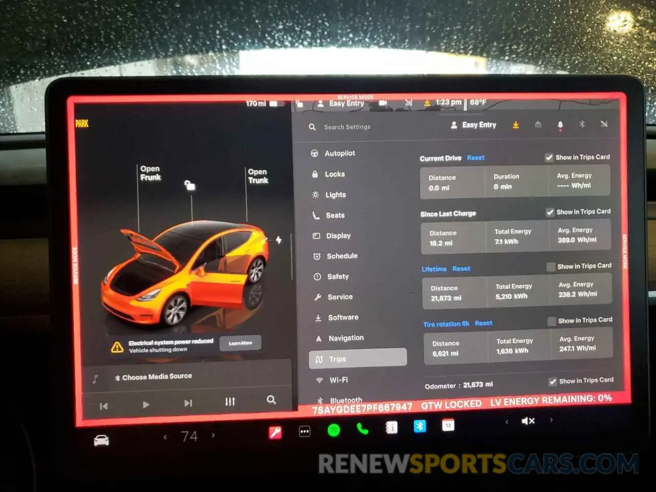 9 fotografías del automóvil dañado 7SAYGDEE7PF667947 TESLA MODEL Y 2023