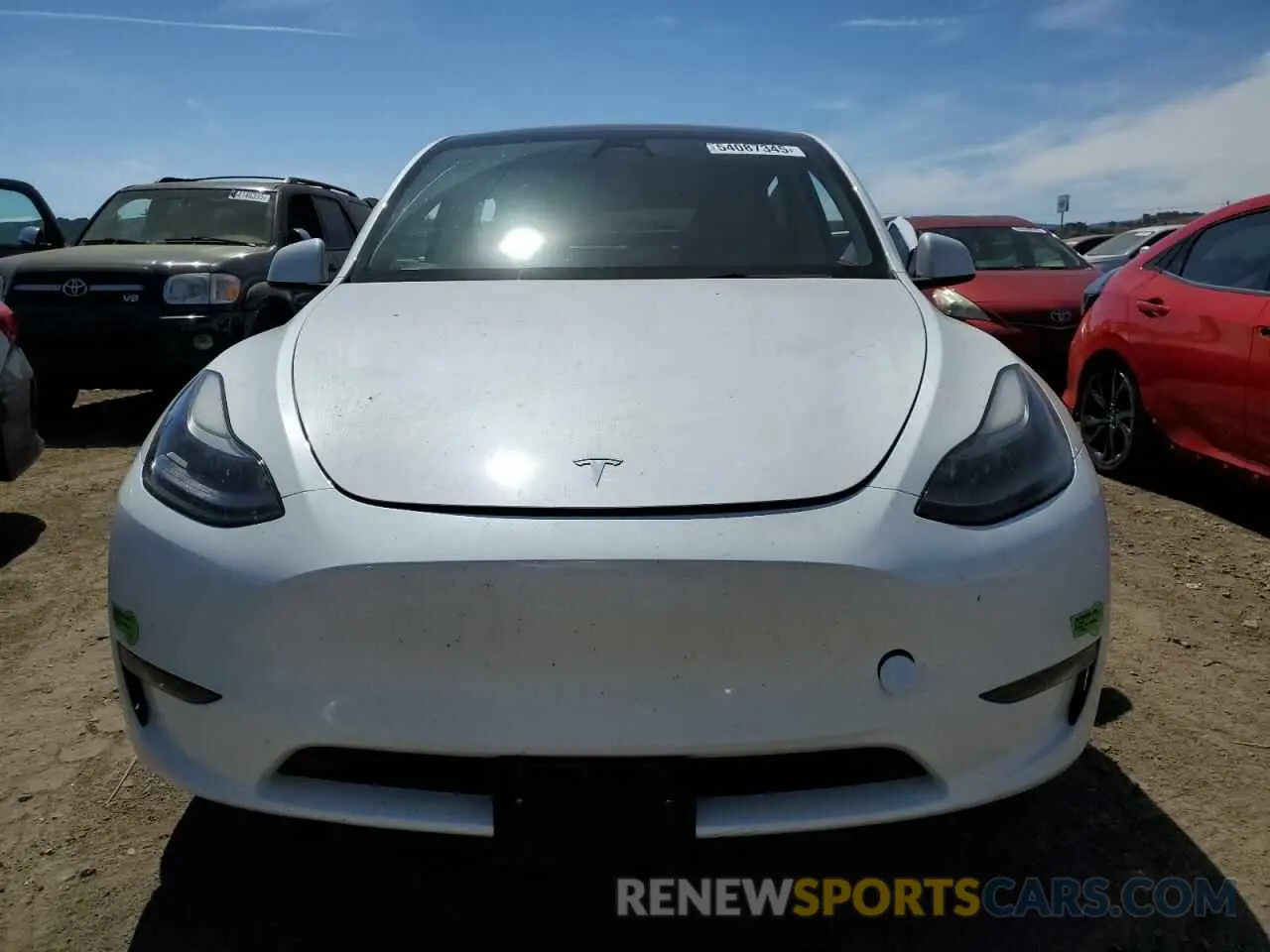 5 fotografías del automóvil dañado 7SAYGDEE7PF747894 TESLA MODEL Y 2023