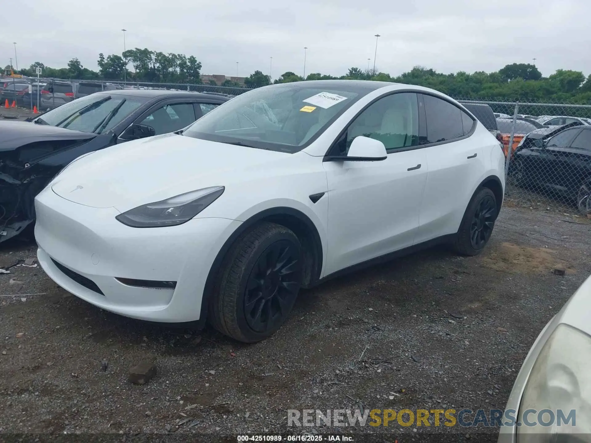 2 fotografías del automóvil dañado 7SAYGDEE7PF754571 TESLA MODEL Y 2023