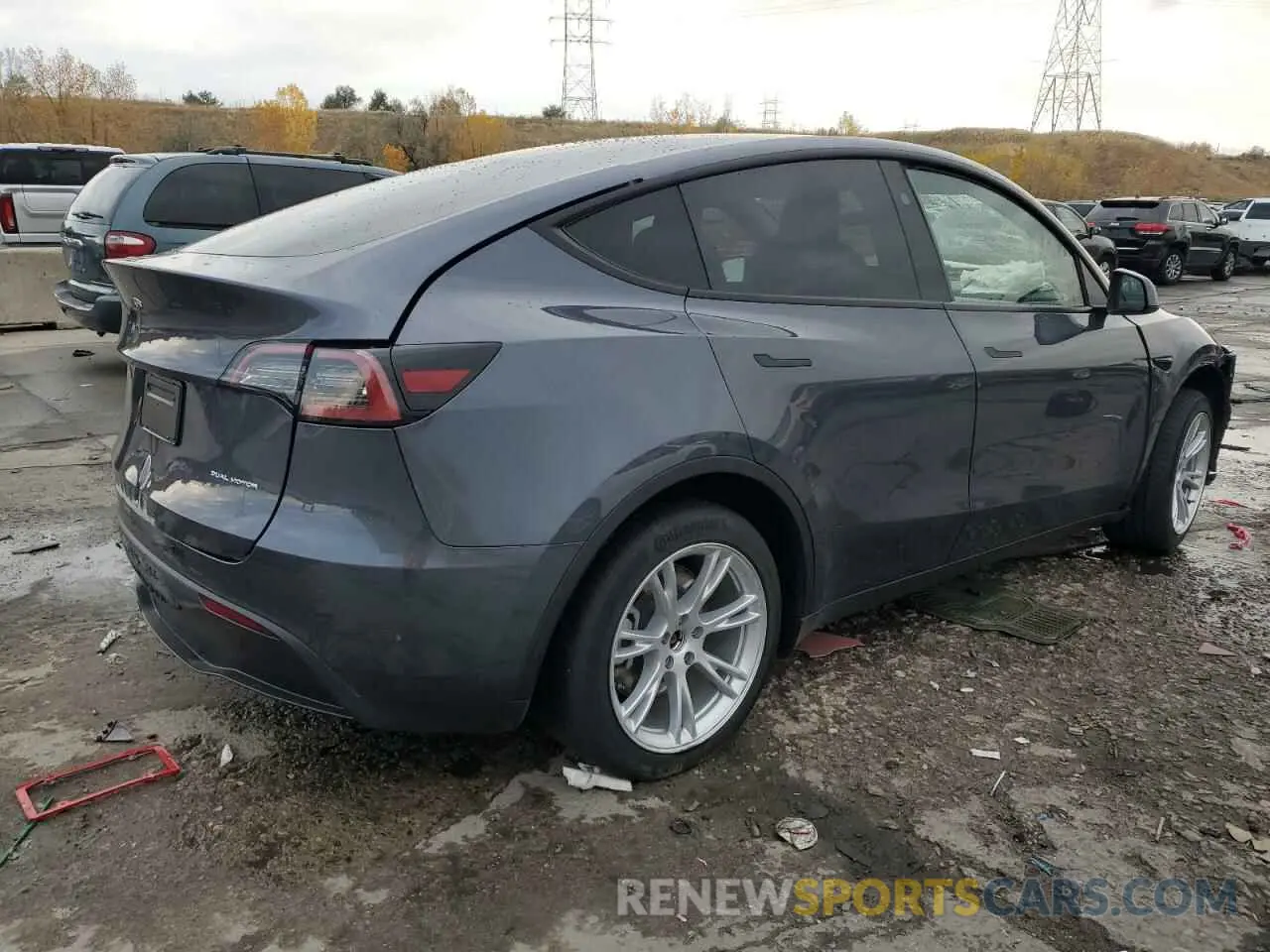 3 fotografías del automóvil dañado 7SAYGDEE7PF879523 TESLA MODEL Y 2023