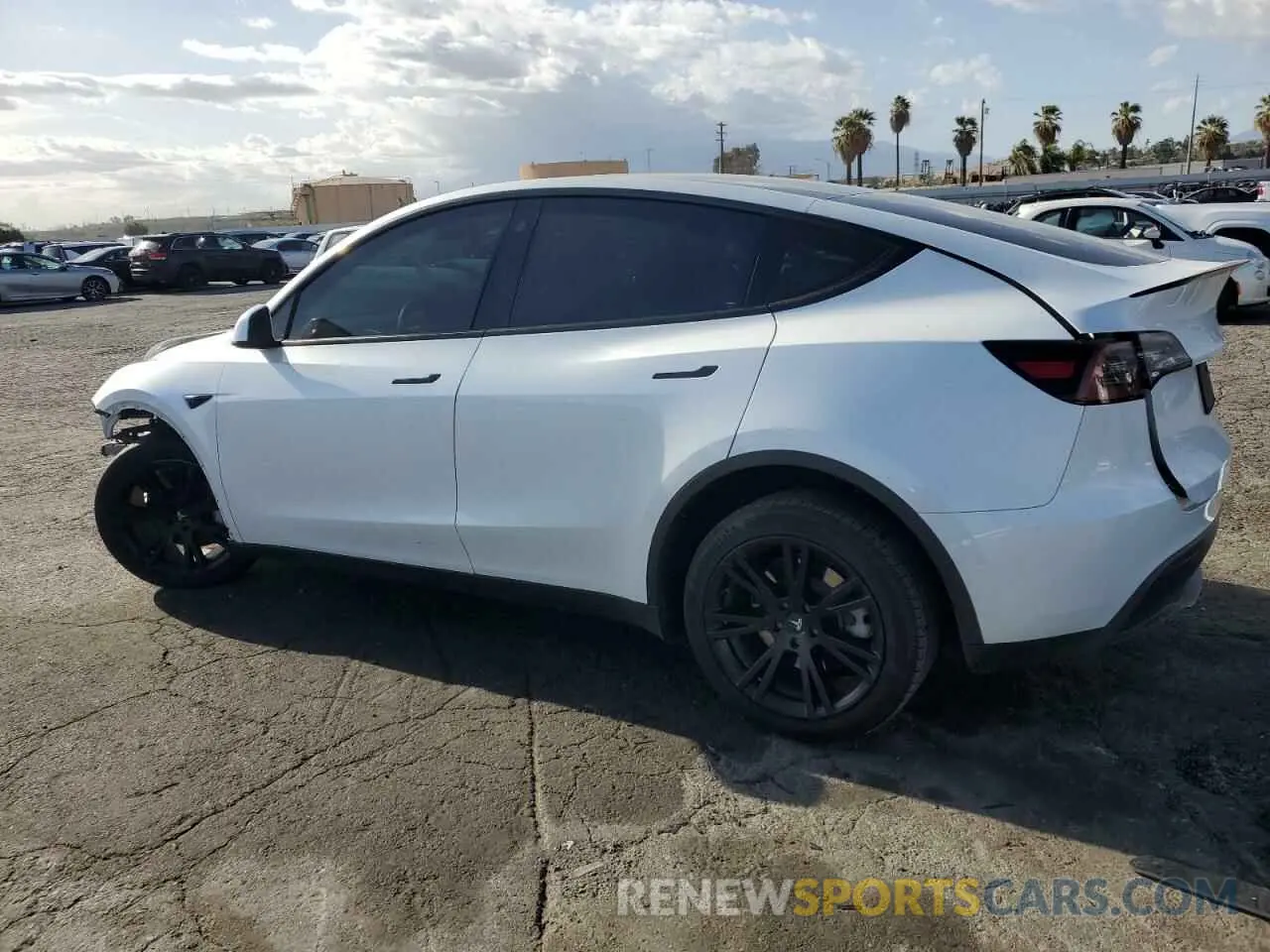 2 fotografías del automóvil dañado 7SAYGDEE8PA077799 TESLA MODEL Y 2023