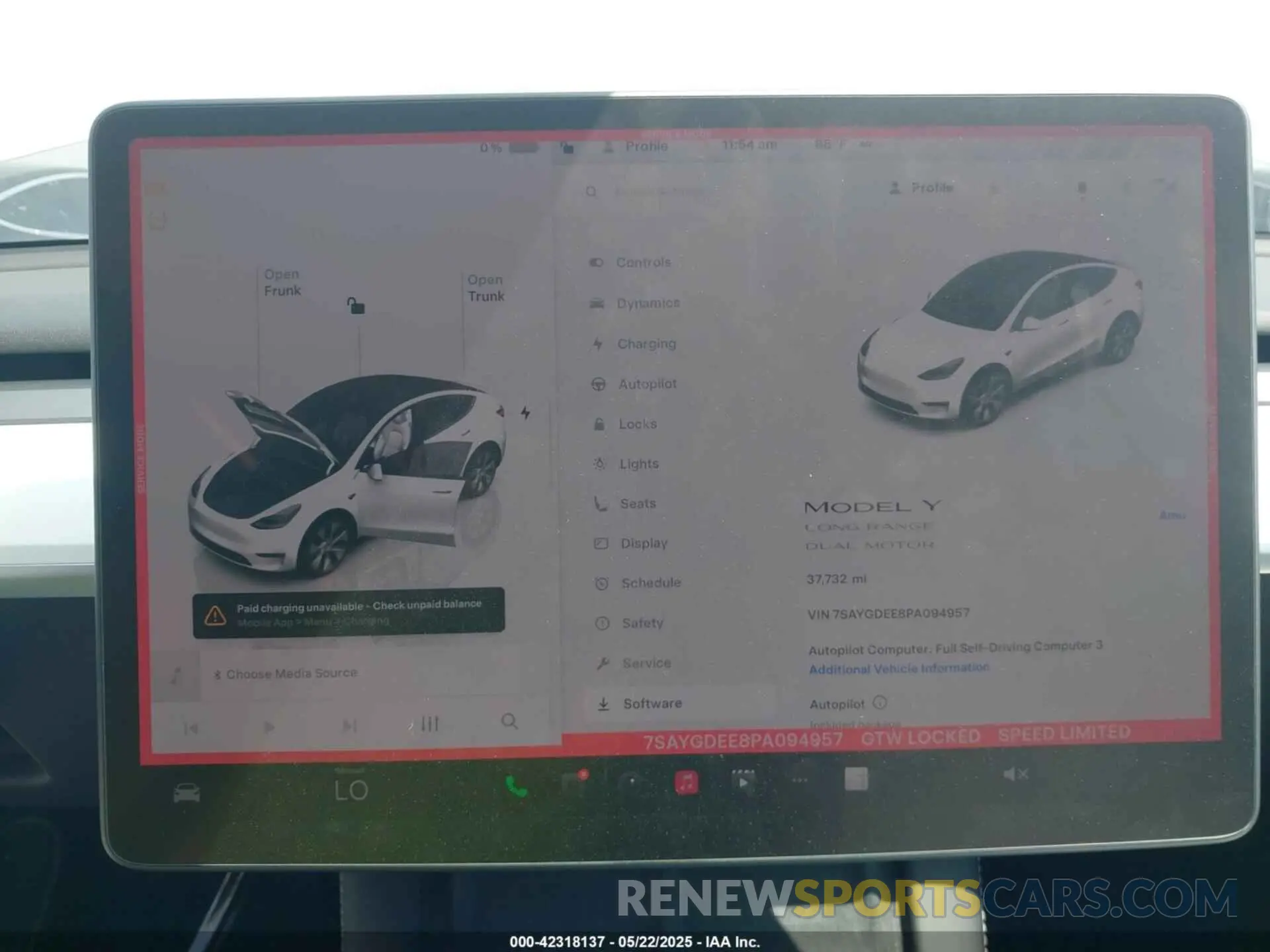 17 fotografías del automóvil dañado 7SAYGDEE8PA094957 TESLA MODEL Y 2023