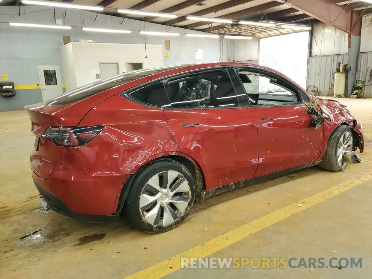3 fotografías del automóvil dañado 7SAYGDEE8PA103379 TESLA MODEL Y 2023