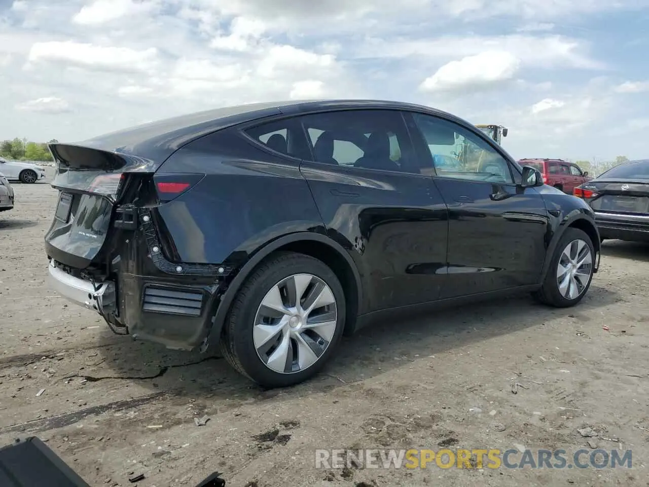 3 fotografías del automóvil dañado 7SAYGDEE8PA115063 TESLA MODEL Y 2023