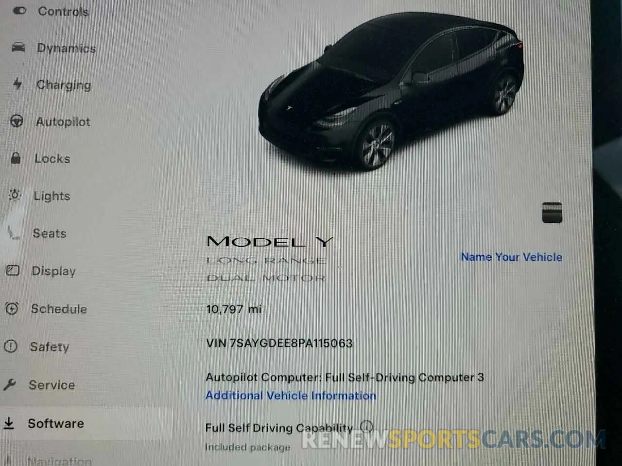 9 fotografías del automóvil dañado 7SAYGDEE8PA115063 TESLA MODEL Y 2023