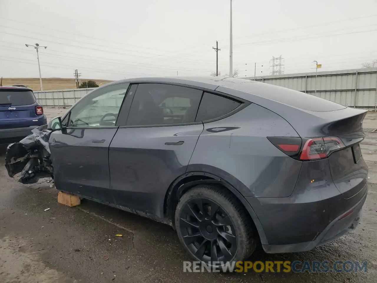 2 fotografías del automóvil dañado 7SAYGDEE8PA116004 TESLA MODEL Y 2023