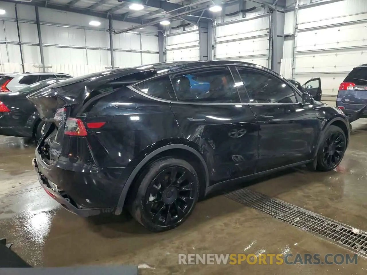 3 fotografías del automóvil dañado 7SAYGDEE8PA124104 TESLA MODEL Y 2023