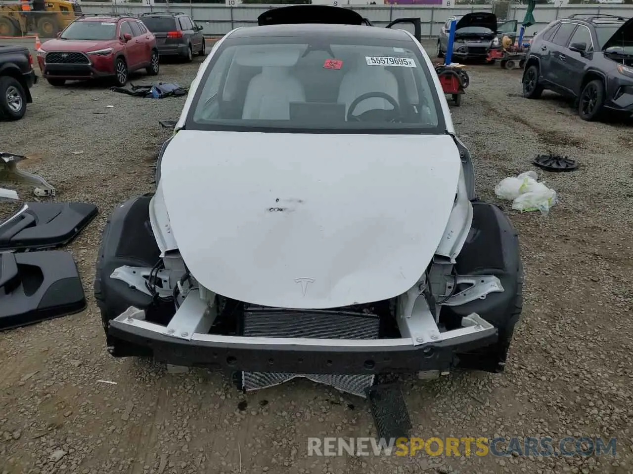 5 fotografías del automóvil dañado 7SAYGDEE8PA129562 TESLA MODEL Y 2023