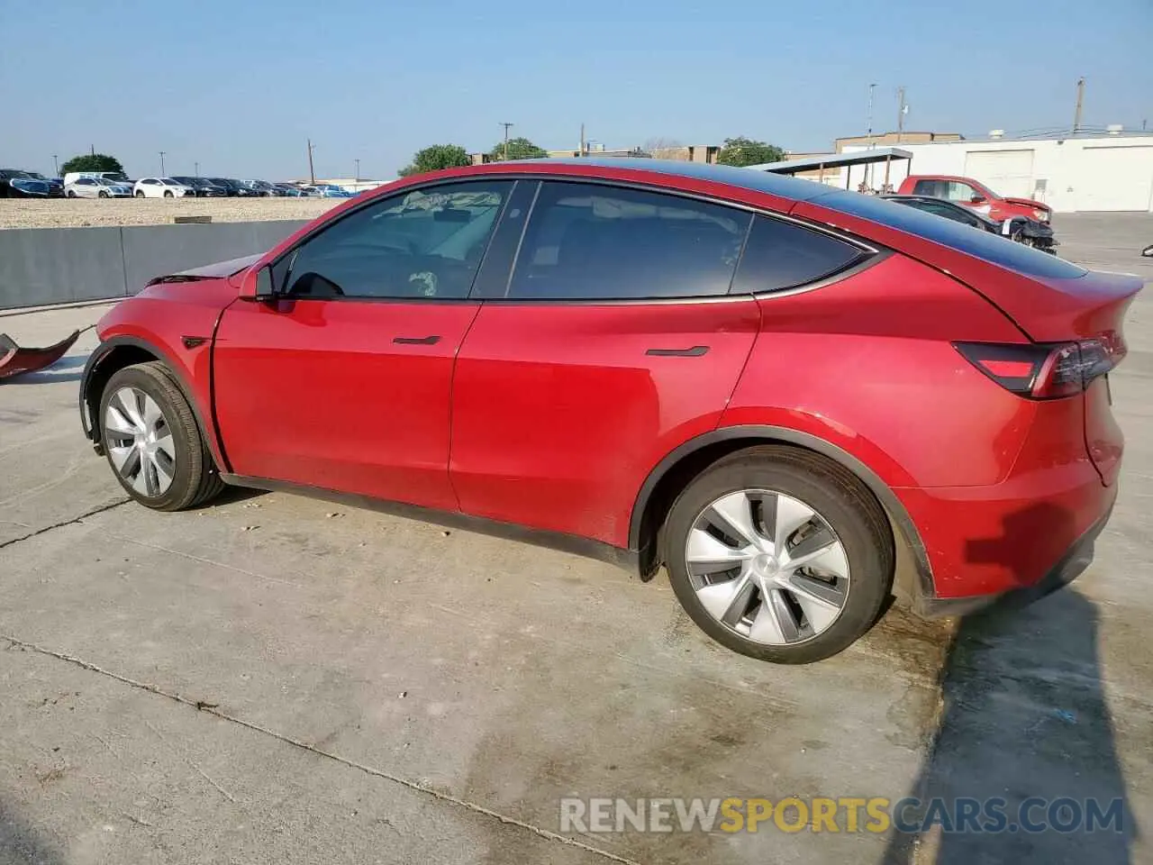 2 fotografías del automóvil dañado 7SAYGDEE8PA138780 TESLA MODEL Y 2023