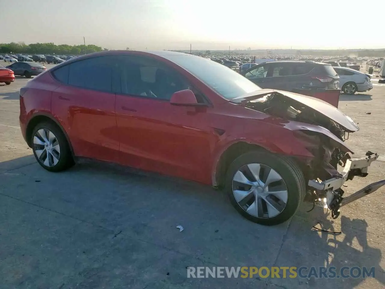 4 fotografías del automóvil dañado 7SAYGDEE8PA138780 TESLA MODEL Y 2023