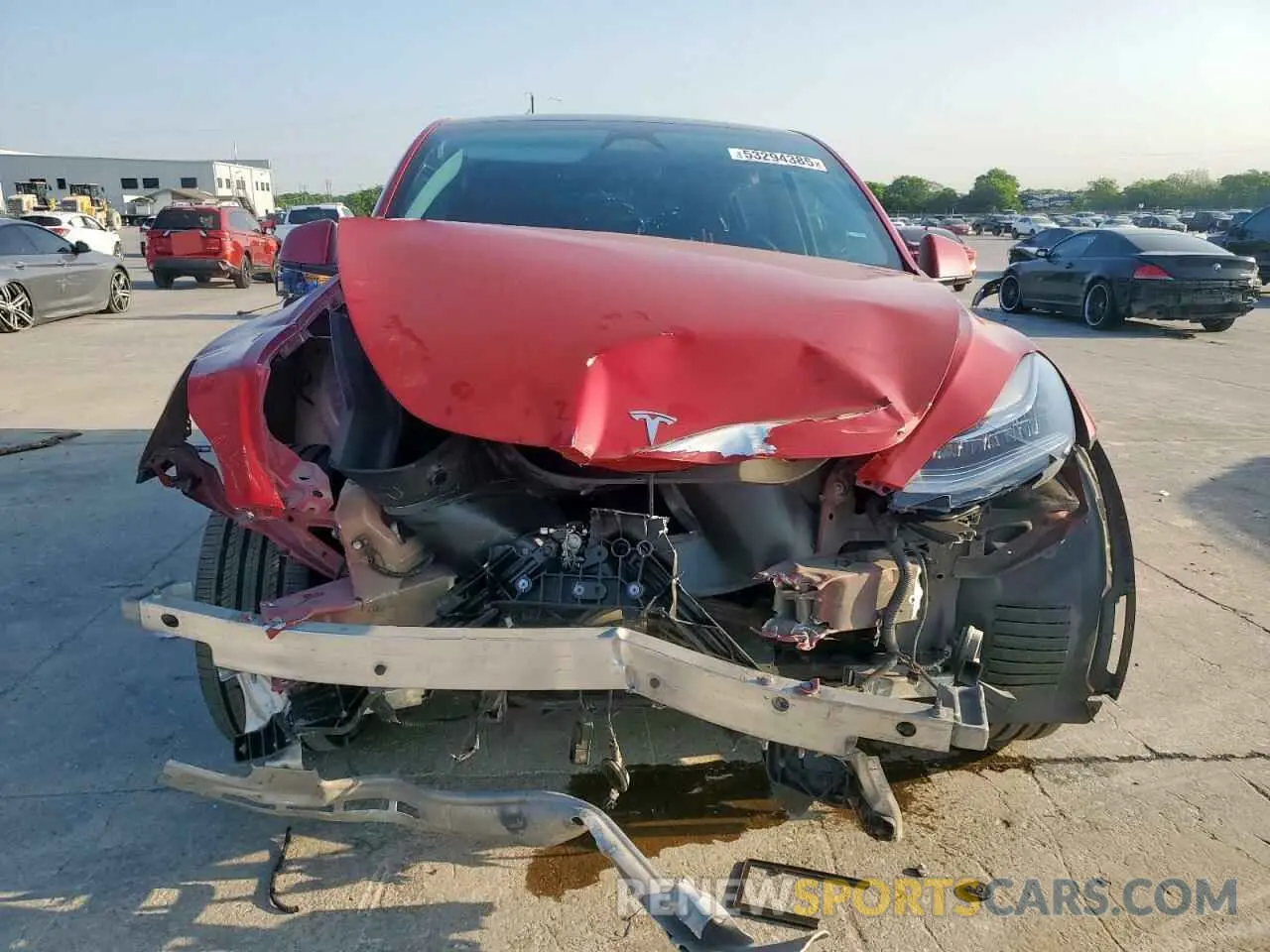 5 fotografías del automóvil dañado 7SAYGDEE8PA138780 TESLA MODEL Y 2023