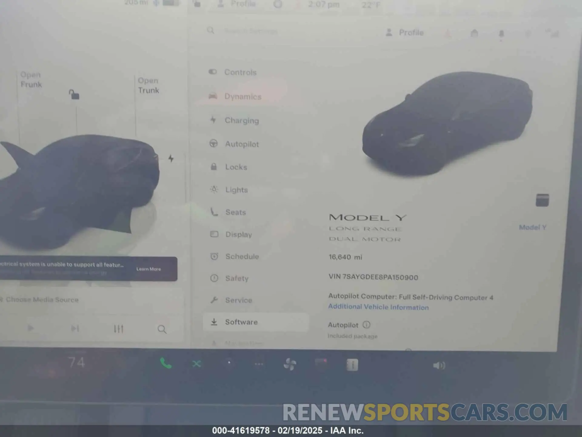 7 fotografías del automóvil dañado 7SAYGDEE8PA150900 TESLA MODEL Y 2023