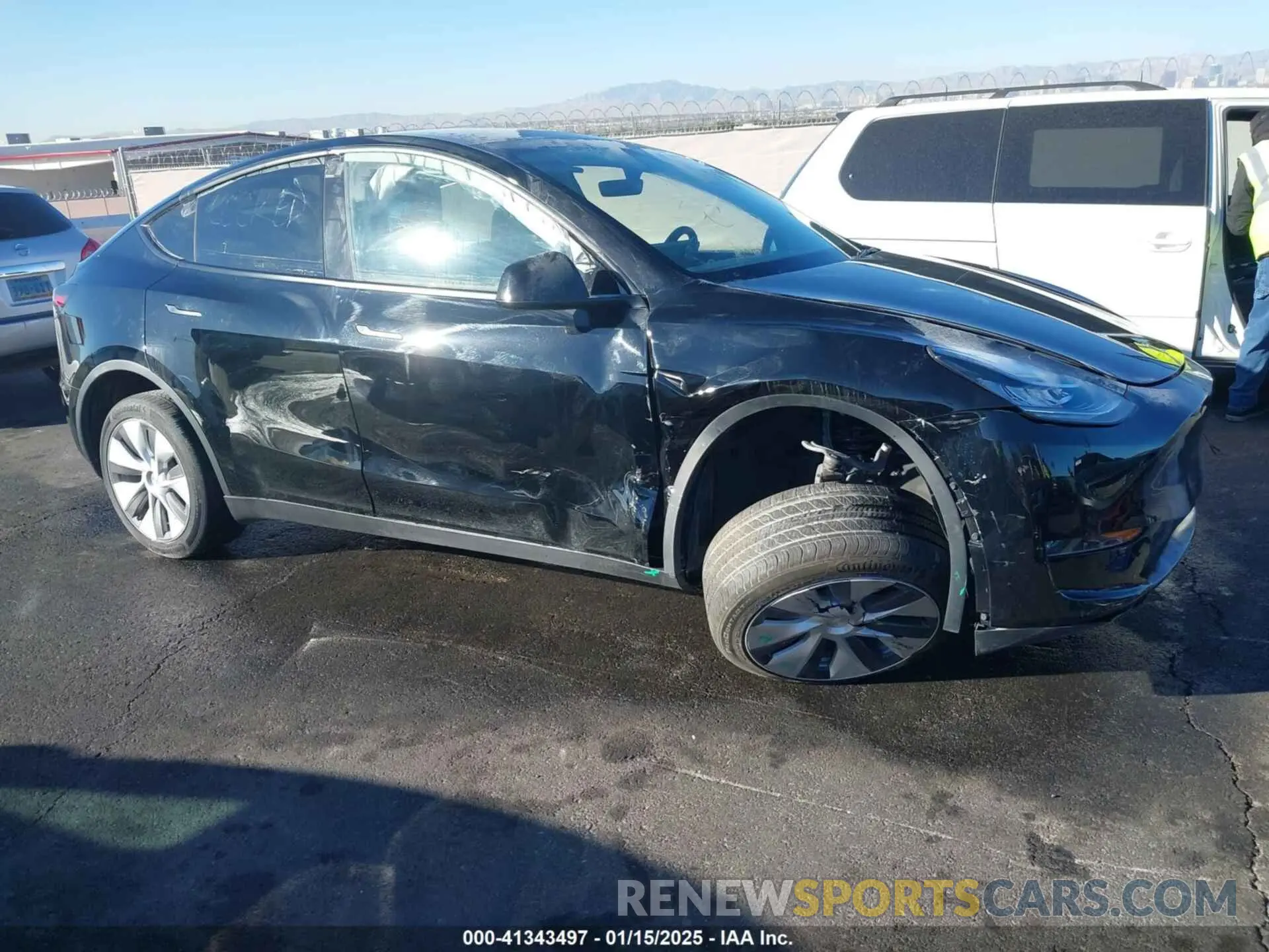 19 fotografías del automóvil dañado 7SAYGDEE8PA151965 TESLA MODEL Y 2023